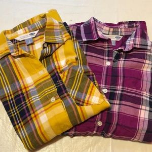 Old Navy flannel shirts